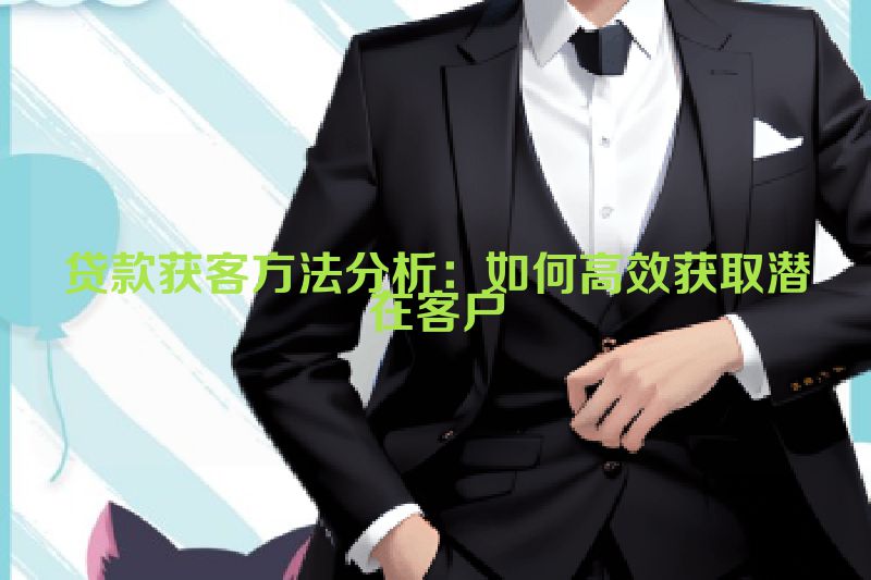 贷款获客方法分析：如何高效获取潜在客户