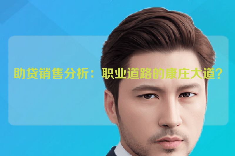助贷销售分析：职业道路的康庄大道？