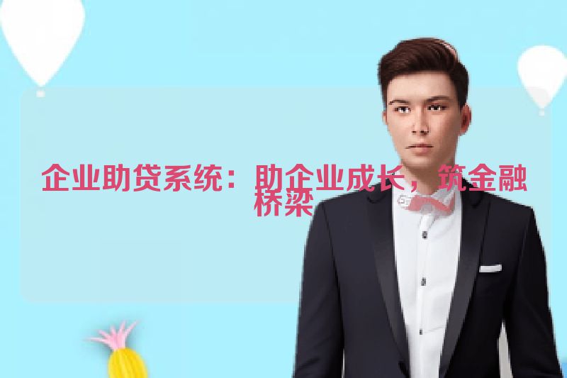 企业助贷系统：助企业成长，筑金融桥梁