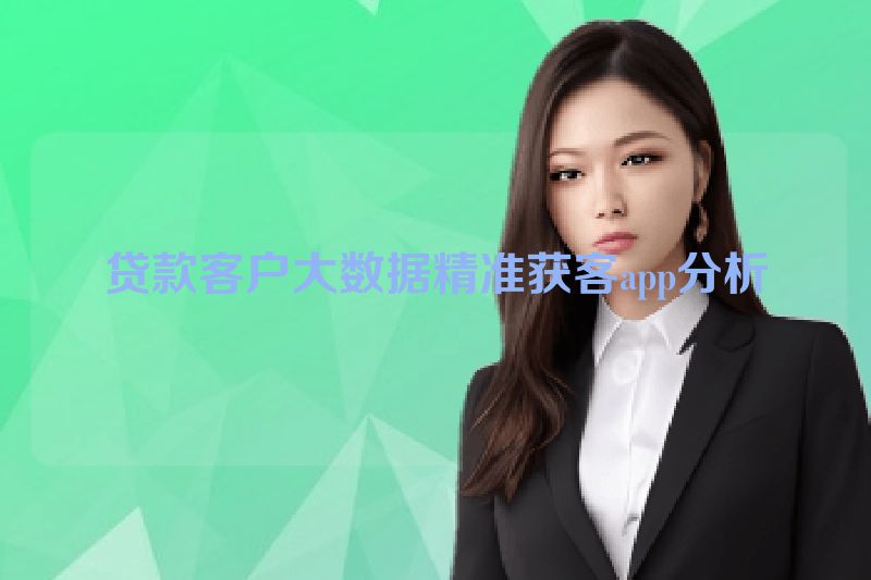贷款客户大数据精准获客app分析