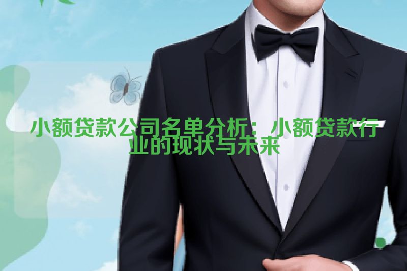 小额贷款公司名单分析：小额贷款行业的现状与未来