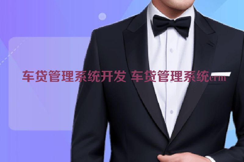  车贷管理系统开发 车贷管理系统crm