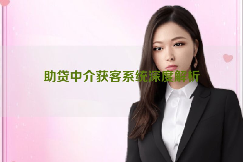 助贷中介获客系统深度解析
