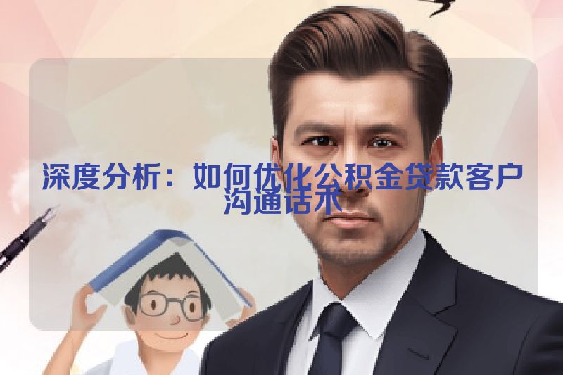 深度分析：如何优化公积金贷款客户沟通话术