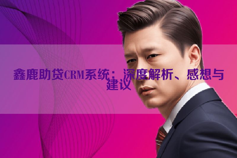 鑫鹿助贷CRM系统：深度解析、感想与建议