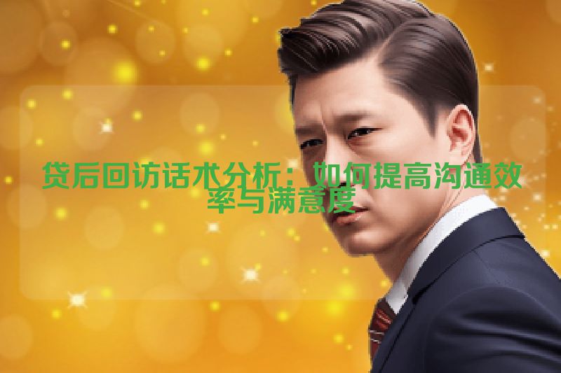 贷后回访话术分析：如何提高沟通效率与满意度