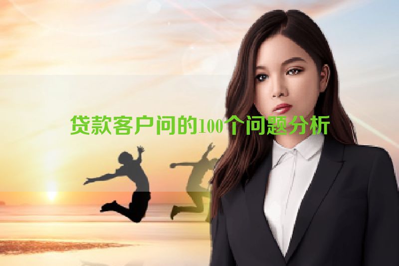 贷款客户问的100个问题分析