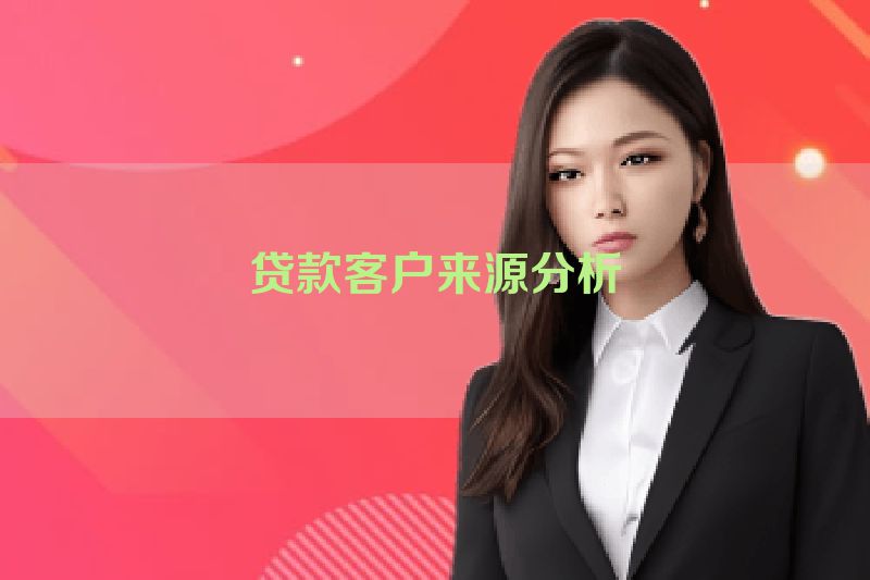 贷款客户来源分析
