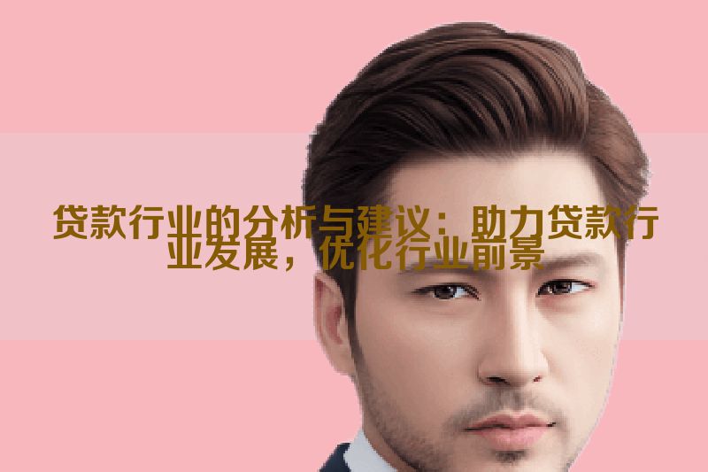 贷款行业的分析与建议：助力贷款行业发展，优化行业前景