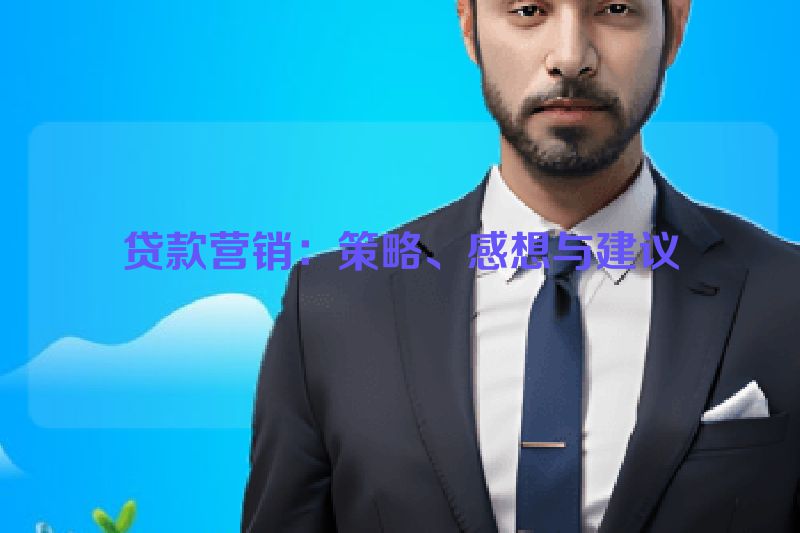 贷款营销：策略、感想与建议