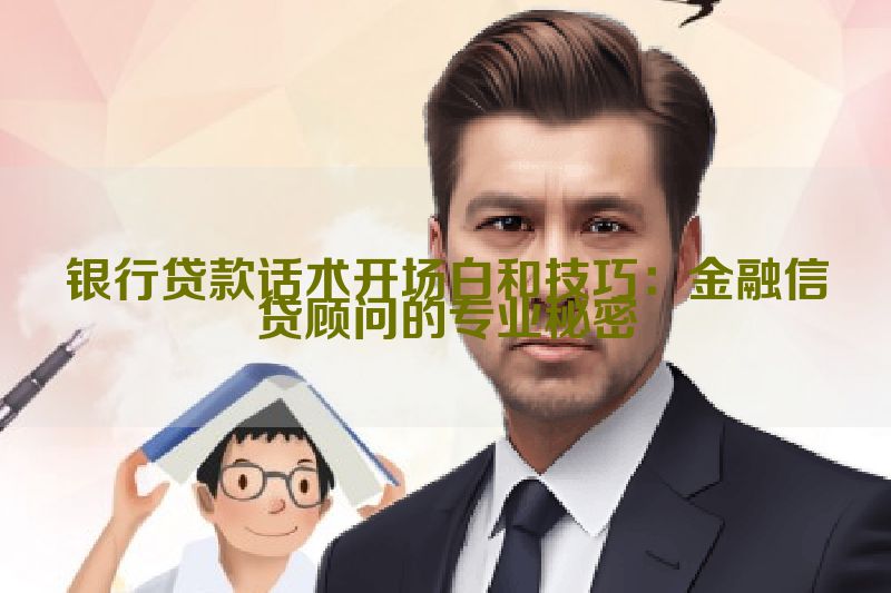 银行贷款话术开场白和技巧：金融信贷顾问的专业秘密