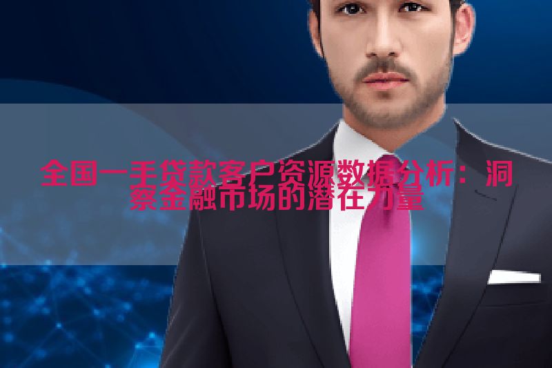 全国一手贷款客户资源数据分析：洞察金融市场的潜在力量