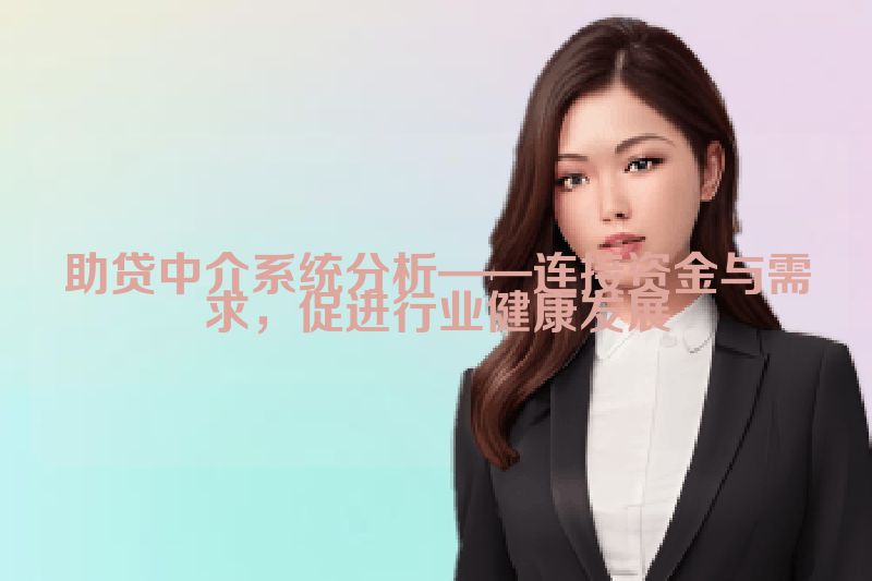 助贷中介系统分析——连接资金与需求，促进行业健康发展