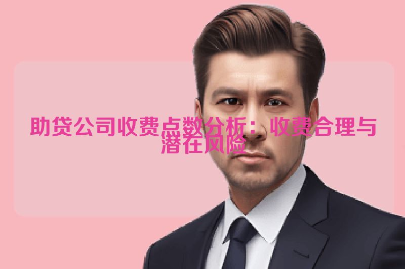 助贷公司收费点数分析：收费合理与潜在风险