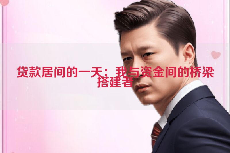 贷款居间的一天：我与资金间的桥梁搭建者