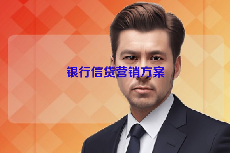 银行信贷营销方案