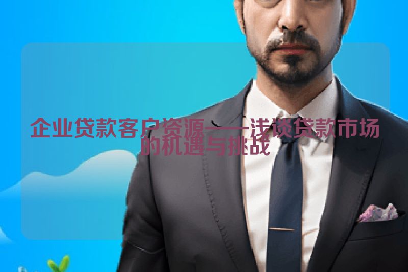 企业贷款客户资源——浅谈贷款市场的机遇与挑战